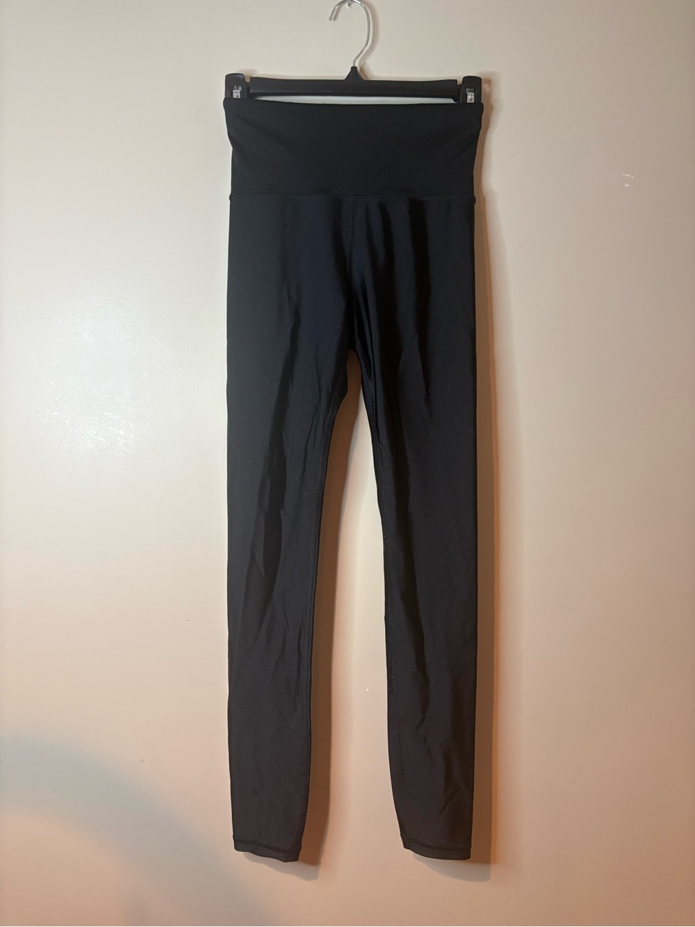 Athleta Black Sateen High Waist Full Length Leggings